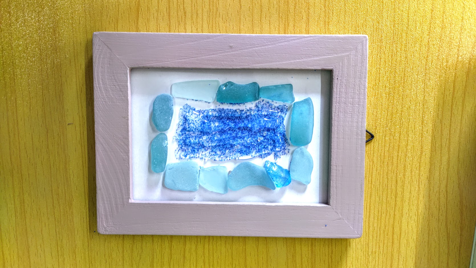 オーダー詳細 有難かっ うちの子シーグラスアート 